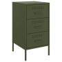 Mesita de noche acero verde oliva 36x39x68 cm de , Mesitas de noche - Ref: Foro24-843086, Precio: 92,59 €, Descuento: %
