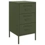 Mesita de noche acero verde oliva 36x39x68 cm de , Mesitas de noche - Ref: Foro24-843086, Precio: 91,57 €, Descuento: %