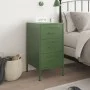 Mesita de noche acero verde oliva 36x39x68 cm de , Mesitas de noche - Ref: Foro24-843086, Precio: 91,57 €, Descuento: %