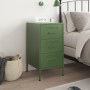 Nachttisch aus olivgrünem Stahl, 36x39x68 cm. von , Nachttische - Ref: Foro24-843086, Preis: 92,65 €, Rabatt: %