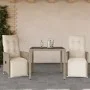 Mesita y sillas jardín 3 pzas y cojines ratán sintético beige by , Garden sets - Ref: Foro24-3276937, Price: 355,00 €, Discou...
