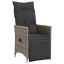 Gartentisch und Stühle 5-teilig mit grauen Kissen aus synthetischem Rattan. von , Gartensets - Ref: Foro24-3276968, Preis: 57...