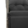 Mesita y sillas jardín 5 pzas y cojines ratán sintético gris de , Conjuntos de jardín - Ref: Foro24-3276968, Precio: 570,09 €...