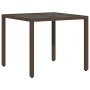 Mesita y sillas jardín 5 pzas y cojines ratán sintético marrón by , Garden sets - Ref: Foro24-3276916, Price: 548,01 €, Disco...
