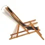 Silla de playa plegable madera maciza de eucalipto y tela negra by vidaXL, Garden chairs - Ref: Foro24-310313, Price: 69,64 €...
