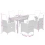 Set de mesa y sillas de jardín 7 pzas y cojines ratán PE negro by , Garden sets - Ref: Foro24-3276963, Price: 853,18 €, Disco...