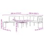 Banco de jardín cojines 5 pzas acero recubrimiento polvo negro by , Garden sets - Ref: Foro24-3283643, Price: 464,58 €, Disco...