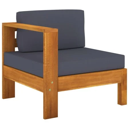 Central sofa with 1 armrest dark gray acacia wood by vidaXL, Modular outdoor sofas - Ref: Foro24-310641, Price: 159,94 €, Dis...