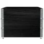 Palettenhalsketten 3 Stück Massivholz aus schwarzem Kiefernholz 120x80 cm von , Ladeplattformen und Paletten - Ref: Foro24-32...