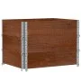 Collares de palets 3 uds madera maciza de pino marrón 80x60 cm by , Loading platforms and pallets - Ref: Foro24-3295365, Pric...
