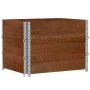 Collares de palets 3 uds madera maciza de pino marrón 80x60 cm by , Loading platforms and pallets - Ref: Foro24-3295365, Pric...