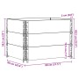 Collares de palets 3 uds madera maciza de pino marrón 80x60 cm by , Loading platforms and pallets - Ref: Foro24-3295365, Pric...