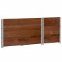 Collares de palets 3 uds madera maciza de pino marrón 100x50 cm by , Loading platforms and pallets - Ref: Foro24-3295373, Pri...