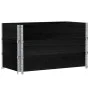 Collares de palets 3 uds madera maciza de pino negro 100x50 cm by , Loading platforms and pallets - Ref: Foro24-3295371, Pric...