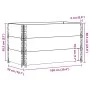 Collares de palets 3 uds madera maciza de pino negro 100x50 cm by , Loading platforms and pallets - Ref: Foro24-3295371, Pric...
