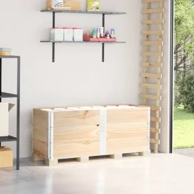 Collares de palets 3 unidades madera maciza de pino 150x50 cm by , Loading platforms and pallets - Ref: Foro24-3295378, Price...