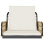 Silla columpio con cojines ratán sintético y acero 63x58x39 cm de , Bancos de jardín - Ref: Foro24-4009297, Precio: 78,43 €, ...