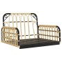 Silla columpio con cojines ratán sintético y acero 63x58x39 cm de , Bancos de jardín - Ref: Foro24-4009297, Precio: 78,43 €, ...