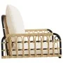 Silla columpio con cojines ratán sintético y acero 63x58x39 cm by , garden benches - Ref: Foro24-4009297, Price: 92,49 €, Dis...