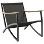Sillas de jardín con cojines 2 uds acero negro by , Garden sets - Ref: Foro24-4009304, Price: 229,30 €, Discount: %