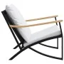 Gartenstühle mit Kissen, 2 Stück, Schwarz, aus Stahl von , Gartensets - Ref: Foro24-4009304, Preis: 229,30 €, Rabatt: %