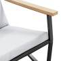 Sillas de jardín con cojines 2 uds acero negro by , Garden sets - Ref: Foro24-4009304, Price: 229,30 €, Discount: %