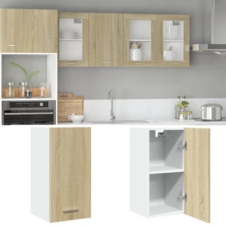 Armario colgante cocina contrachapada color roble 29,5x31x60 cm de , Armarios de cocina - Ref: Foro24-847495, Precio: 38,70 €...