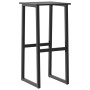 Juego de mesa alta y taburetes de jardín 5 piezas acero negro by , Garden sets - Ref: Foro24-3283752, Price: 398,83 €, Discou...