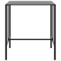 Juego de mesa alta y taburetes de jardín 5 piezas acero negro by , Garden sets - Ref: Foro24-3283752, Price: 398,83 €, Discou...