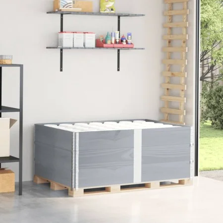 Collares de palets 3 uds madera maciza de pino gris 150x100 cm by , Loading platforms and pallets - Ref: Foro24-3295384, Pric...