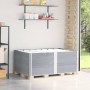 Collares de palets 3 uds madera maciza de pino gris 150x100 cm by , Loading platforms and pallets - Ref: Foro24-3295384, Pric...