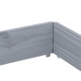 Collares de palets 3 uds madera maciza de pino gris 150x100 cm by , Loading platforms and pallets - Ref: Foro24-3295384, Pric...