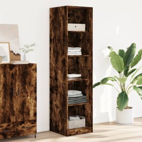 Rauchiger Eichen-Ingenieurholzschrank 50x50x200 cm von , Kleiderschränke - Ref: Foro24-3307715, Preis: 128,33 €, Rabatt: %