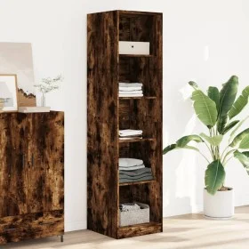 Rauchiger Eichen-Ingenieurholzschrank 50x50x200 cm von , Kleiderschränke - Ref: Foro24-3307715, Preis: 126,43 €, Rabatt: %