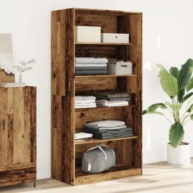 Armario de madera ingeniería envejecida 100x50x200 cm by , Wardrobes - Ref: Foro24-3307736, Price: 190,18 €, Discount: %