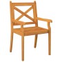 Garden dining chairs 2 pcs solid acacia wood by vidaXL, Garden chairs - Ref: Foro24-310305, Price: 142,08 €, Discount: %