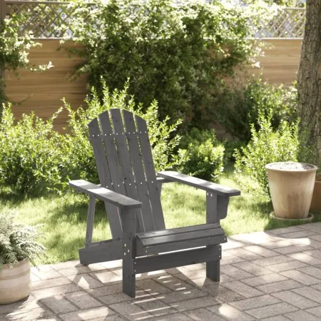 Adirondack-Stuhl aus massiver grauer Fichte, 69x85x90,5 cm. von , Gartenstühle - Ref: Foro24-4007244, Preis: 83,90 €, Rabatt: %
