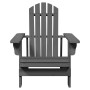 Adirondack-Stuhl aus massiver grauer Fichte, 69x85x90,5 cm. von , Gartenstühle - Ref: Foro24-4007244, Preis: 102,72 €, Rabatt: %
