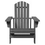 Silla Adirondack madera maciza de abeto gris 69x85x90,5 cm by , Garden chairs - Ref: Foro24-4007244, Price: 102,72 €, Discoun...