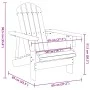 Adirondack-Stuhl aus massiver grauer Fichte, 69x85x90,5 cm. von , Gartenstühle - Ref: Foro24-4007244, Preis: 83,90 €, Rabatt: %