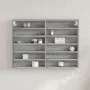 Vitrina de madera de ingeniería gris Sonoma 80x8,5x58 cm de , Estantes y estanterías - Ref: Foro24-847959, Precio: 43,63 €, D...