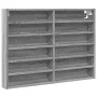 Vitrina de madera de ingeniería gris Sonoma 80x8,5x58 cm de , Estantes y estanterías - Ref: Foro24-847959, Precio: 43,63 €, D...