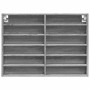 Vitrina de madera de ingeniería gris Sonoma 80x8,5x58 cm by , Shelves and shelves - Ref: Foro24-847959, Price: 44,38 €, Disco...