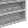 Vitrina de madera de ingeniería gris Sonoma 80x8,5x58 cm by , Shelves and shelves - Ref: Foro24-847959, Price: 44,38 €, Disco...