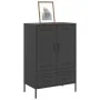 Aparador acero negro 68x39x101,5 cm de , Aparadores - Ref: Foro24-843108, Precio: 166,98 €, Descuento: %