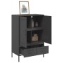 Schwarzer Stahlschrank 68x39x101,5 cm von , Sideboards - Ref: Foro24-843108, Preis: 169,22 €, Rabatt: %