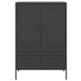 Schwarzer Stahlschrank 68x39x101,5 cm von , Sideboards - Ref: Foro24-843108, Preis: 169,22 €, Rabatt: %