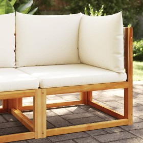 Sofá de jardín de esquina con cojines madera maciza de acacia by , Outdoor sofas - Ref: Foro24-4008176, Price: 136,51 €, Disc...