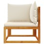 Sofá de jardín de esquina con cojines madera maciza de acacia by , Outdoor sofas - Ref: Foro24-4008176, Price: 136,51 €, Disc...