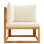 Sofá de jardín de esquina con cojines madera maciza de acacia by , Outdoor sofas - Ref: Foro24-4008176, Price: 134,02 €, Disc...
